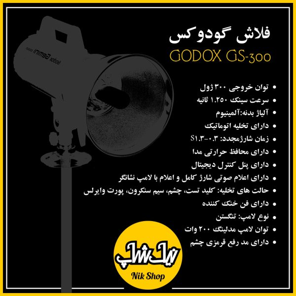 فلاش گودوکس GODOX GS-300 - تصویر 6