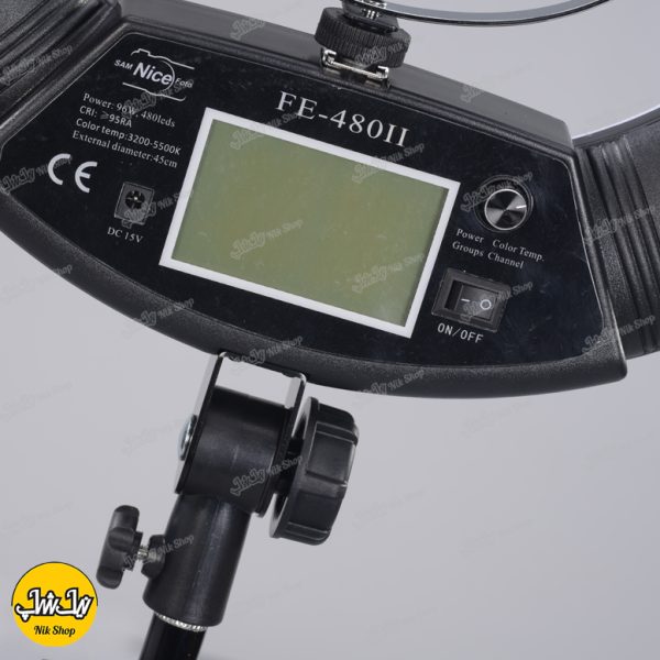 رینگ لایت عکاسی ریموت دار با صفحه نمایش  Ring light FE 480II - تصویر 6