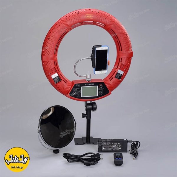 رینگ لایت عکاسی ریموت دار با صفحه نمایش  Ring light FE 480II - تصویر 8